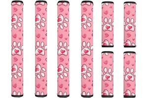 Maiyoinou 8Pcs Valentines Day Love Paw Refrigerator Handles Replacement Indoor Decorations for Fridge Oven Dishwasher Keep Kitchen Appliance Clean Keep Off Fingerprints Food Stains