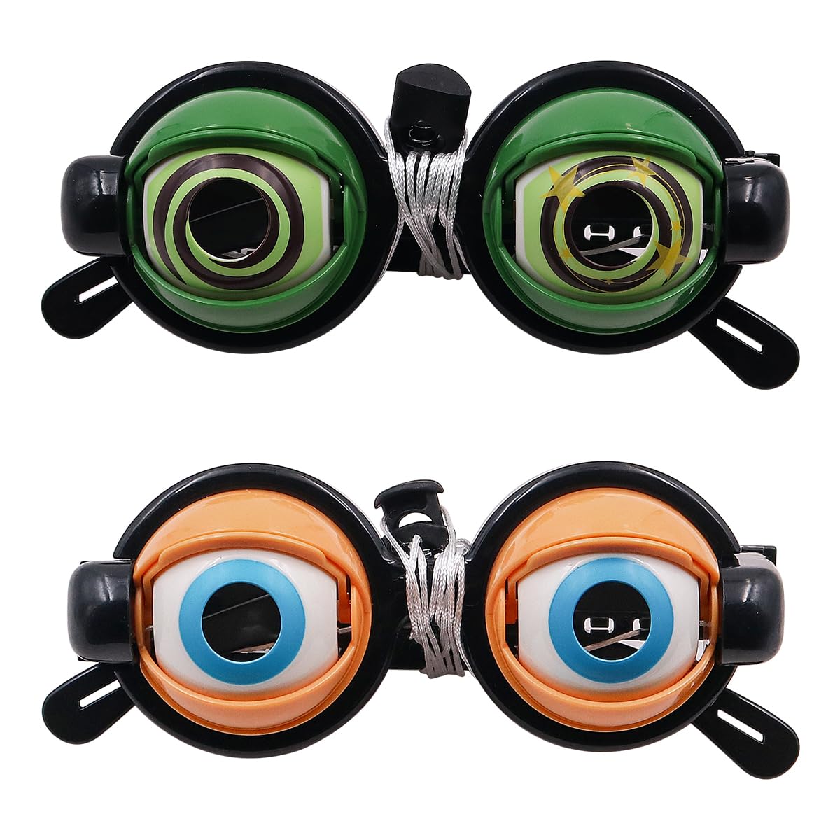 WANGCL 2PCS Fun glasses toy party glasses big eyes glasses, for costume accessories and photo booth props