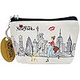 Girls & Women Fashion Cute Classic Elegant New York Souvenir Key Change Holder Pouch Coin Purse