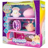 Squishville by Original Squishmallows Blue Seas Inn - Includes Two 2-Inch Squishmallows, Suitcase, Lounger, and Large Playscene - Amazon Exclusive