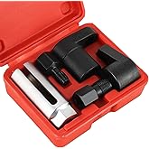 DASBET 5PCS O2 Oxygen Sensor Socket | Automotive O2 Sensor Socket Offset Wrench Remover Tool and Thread Chaser Set for Removi