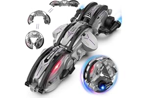 CPSYUB Remote Control Car - RC Cars 360° Roll Stunt Snake Car Toys with LED Lights for Boys Age 8-12 Included 2 Batteries Indoor Outdoor Birthday Gift for Kids Teen Boy 6 8 12+ Year Old
