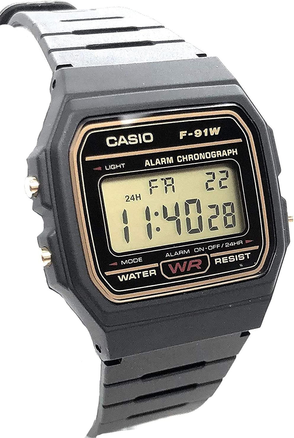 CASIO Reloj Hombre de Digital con Correa en Resina F-91WG-9QEF