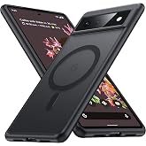 FNDMIL [NO.1 Magnetic for Google Pixel 6 Case with MagSafe | [Military Grade Drop Tested][Translucent Matte][Anti-Fingerprint] Soft Silicone Bumper for Pixel 6 Phone Case Slim,Black