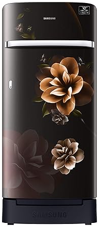 Samsung 198 L 4 Star Inverter Direct-Cool Single Door Refrigerator (RR21T2H2XCB/HL, Camellia Black, Base Stand with Drawer)