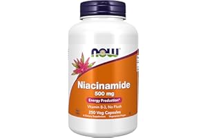 NOW Foods, Niacinamide (Vitamin B-3) 500 mg, Energy Production*, 250 Veg Capsules