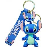Xjmjhy Cute Cartoon Keychain - Kawaii Wristlet Key Chain for Backpacks &amp; Car Charms Accessories