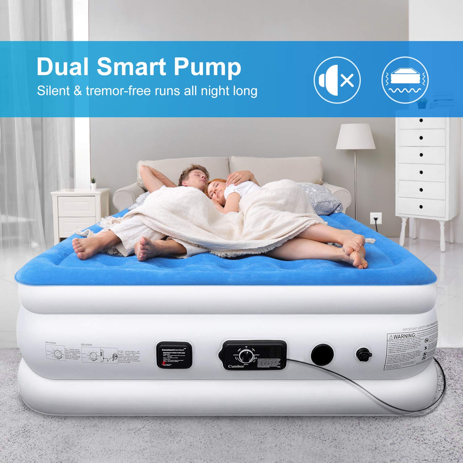 silent night double airbed