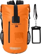 Ultra Dry Adventurer Premium 35L Dry Bag Backpack with Waterproof Phone Case