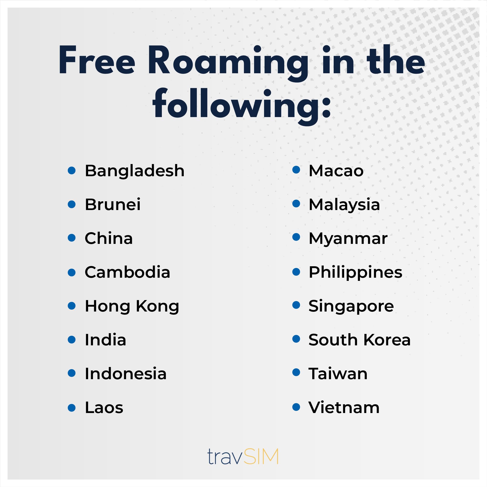 travSIM Thailand SIM Card | Unlimited Data (4G/5G speeds) | Valid for 30 Days | Data only | Use apps Like Whatsapp, Facebook, Instagram and Skype | Use in Thailand and More Than 15 Countries in Asia