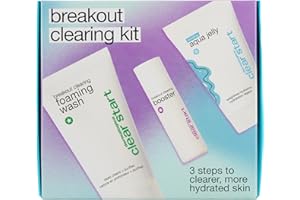 Dermalogica Clear Start Breakout Clearing Kit | Includes: Acne Face Wash, Breakout Clearing Spot Treatment & Cooling Moisturi