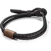 Rowdy Parrot FlexTech Adjustable Silicone Rope Bracelet: Waterproof, Sweatproof, Sunproof, Minimalist Surf, Golf Jewelry for Men - One Size Fits All