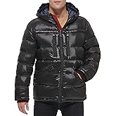 Tommy Hilfiger Mens Tommy Hilfiger Men's Shiny Midweight Logo Puffer