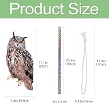 Lifreer Fake Owl Decoy 5Pcs Reflective Bird Deterrent Outdoor Hanging Device view 2