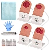 MedEduQuest Ostomy Care Training Kit, Stoma Models for Medical Education | Ostomy Practice Model Kit for Teaching Demonstration