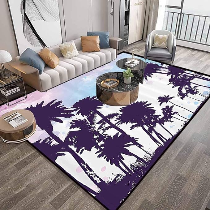 Soft Bedroom Area Rugs 4x6 (Tropical) Contemporary Home Decor,Luxury
