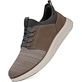YOLARK Men Casual Dress Shoes Fashion Sneakers Lightweight Breathable Laceless Walking Shoes Gym Tennis Athletic