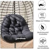 DKIEI Thicken Hanging Basket Chair Cushion 80x120cm Black Egg Chair Cushion view 4
