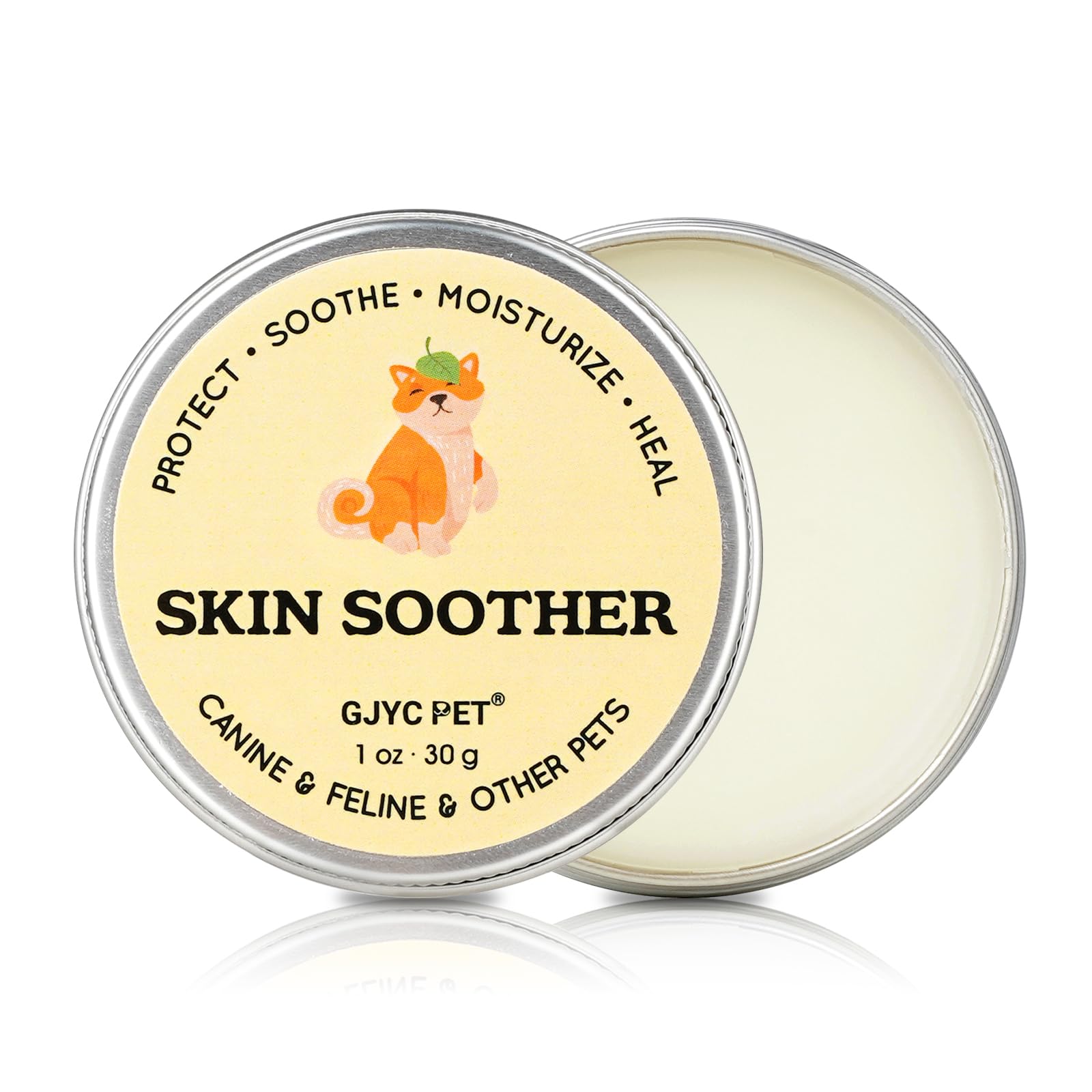 GJYC PET Rapid Healing & Hair Regrowth Dog Skin Soother - 1 oz. Tin - Quick Skin Repair and Hair Recovery