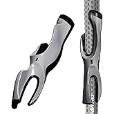 CHAMPKEY Professional Golf Grip Trainer - Perfect Golf Training Aid for Stable Swing and Proper Hand Positioning and Grip-Enhance Grip Strength and Precision (Gray, Jumbo)