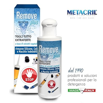 Sciogli Macchia Colla Residui Di Adesivi O Silicone Inchiostro Indelebile A Base Vegetale Remove Plus 200ml Spedizione Immediata