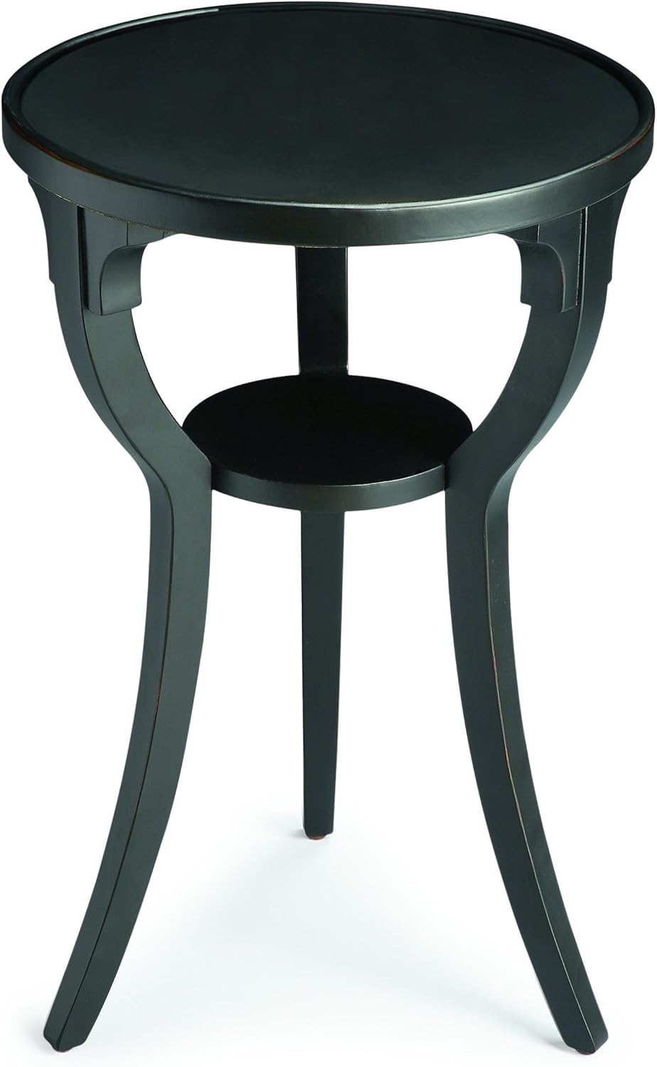 BUTLER DALTON BLACK LICORICE ROUND ACCENT TABLE