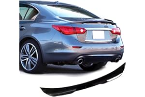 BDBO Rear Spoiler Wings for Infiniti Q50 2014 2015 2016 2017 2018 2019 2020 2021 Trunk Spoiler Wing Trunk Tail Rear Trunk Lid,Glossy Black Style Performance - PSM Style