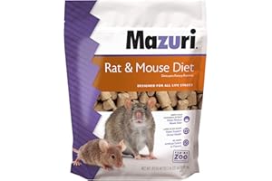 Mazuri | Pet Rat & Mouse Food | Rodent Pellet Blocks| 2 Pound (2 Lb.) Bag