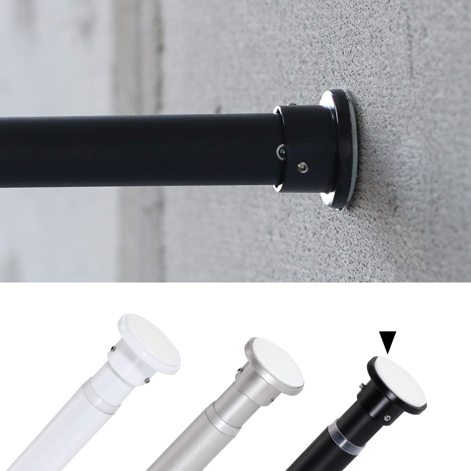 H.VERSAILTEX Room Divider Curtain Rod Heavy Duty Premium