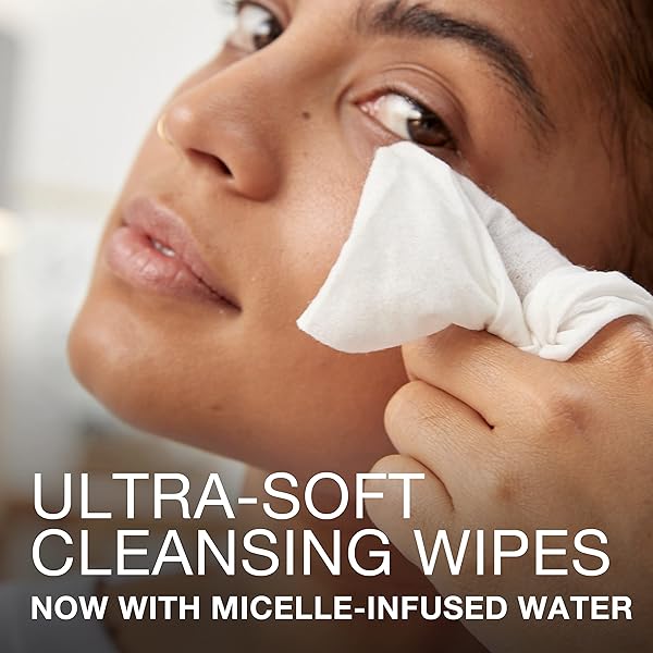 NEUTROGENA MAKEUP REMOVER FACIAL CLEANSING TOWELETTES, DAILY FACE WIPES TO REMOVE DIRT, OIL, MAKEUP & WATERPROOF MASCARA, GENTLE, ALCOHOL-FREE, 25 CT