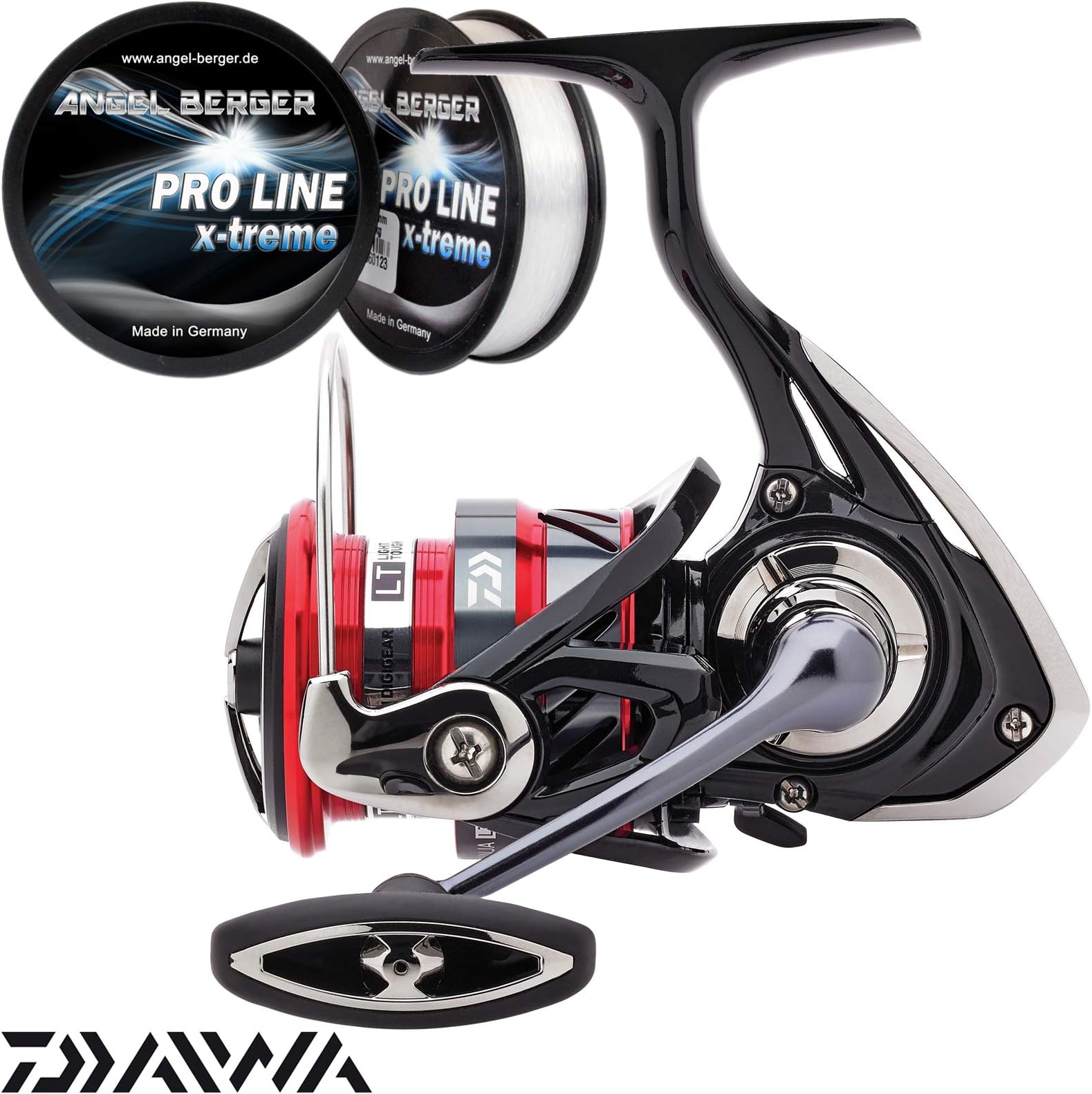 Angel-Berger Daiwa Ninja A Spinning Reel with Front Drag + Free Pro Line X-Treme Cord