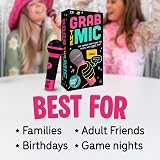 Lucky Egg Grab the Mic Family Karaoke Game 8+ 2-10 Players 125 Cards 250 Lyrics view 5
