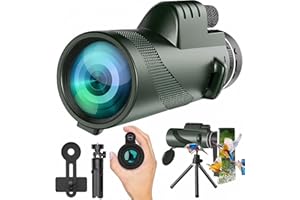 80x100 HD Monocular High Powered Large Vision Monoculars for Adults Monocular-Telescope for Bird Watching Hunting Hiking Trav