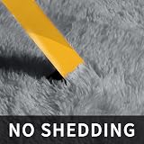 Sour Lemon Large 200x300 cm Grey Shaggy Rug Soft Non Slip Washable view 5