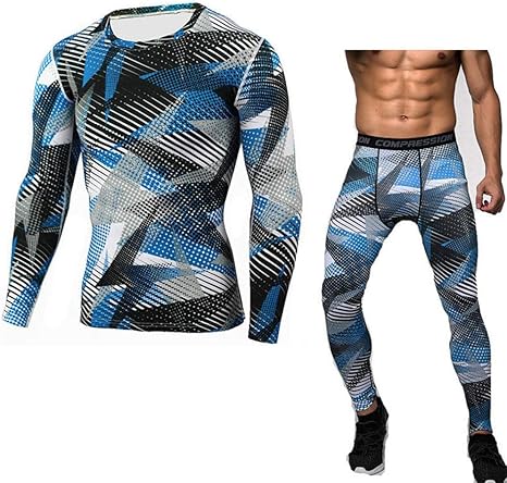 JJZZ Conjuntos térmicos para Hombre Ropa Deportiva Ropa Deportiva ...