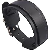 GelConnie Leather Cuff Bracelet Punk Braided Bracelets Rock Leather Wristbands Faux Mens Leather Bracelet Gothic Viking Bangle Adjustable Wrap Bracelet for Women,Men