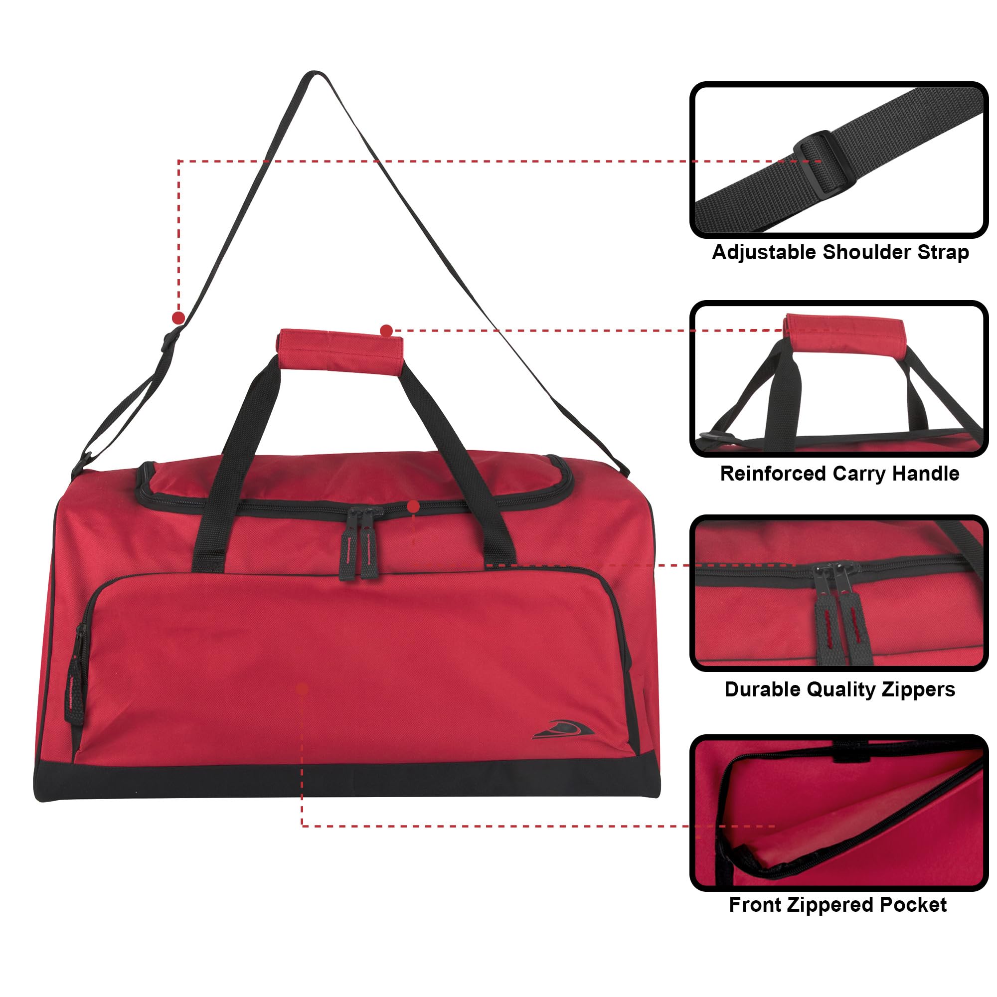 Lightweight Canvas Duffle Bags for Men & Women For Traveling, the Gym, and as Sports Equipment Bag/Organizer