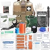 Ifak Trauma Kit, 74 Piece Upgrade Tactical First Aid Supplies, Molle Ifak Pouch Rip Away Refill Supplies for Survival Camping