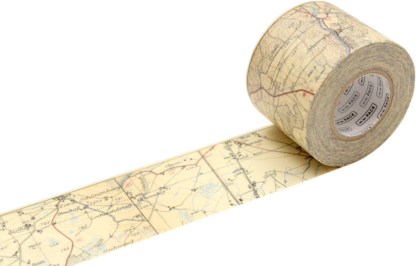 MT MTPACK13Z Vintage Map Washi Masking Tape