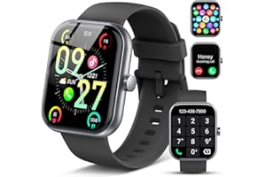 COUCUR Smart Watch for Men Women (Answer/Make Call), 2025 1.83" HD Touchscreen Fitness Tracker, 110+ Sport Modes, Fitness Watch with Heart Rate/Sleep Monitor/Step, IP68 Waterproof Smartwatch for Android iOS