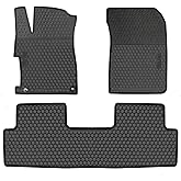 HD-Mart Car Floor Mat for Honda Civic 9th Generation 2012 2013 2014 2015, Custom Fit Rubber Full Black Auto Floor Liners Mat All Weather Protection Heavy Duty Odorless