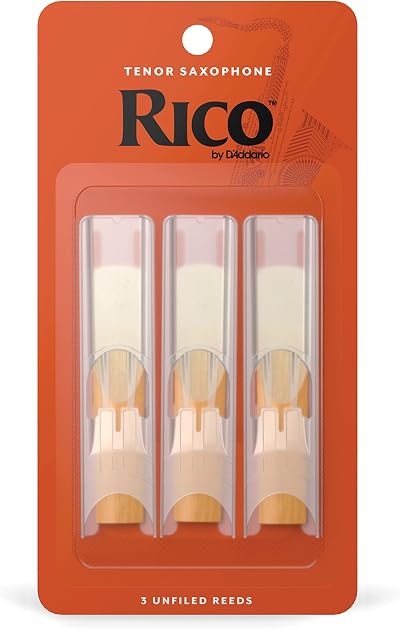 D'Addario Rico Tenor Sax Reeds 2.0 Tenor Sax Reeds 3-Pack