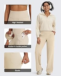 G4Free Wide Leg Yoga Pants for Women High Waist