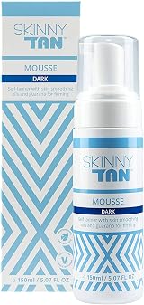 Skinny Tan Mousse 150ml Dark Instant Fake Tan Cruelty Free Vegan Natural Glow view 2