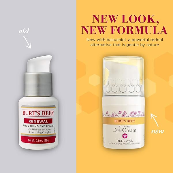 BURT’S BEES RENEWAL SMOOTHING EYE CREAM, FIRMING EYE CREAM, 0.58 OUNCE