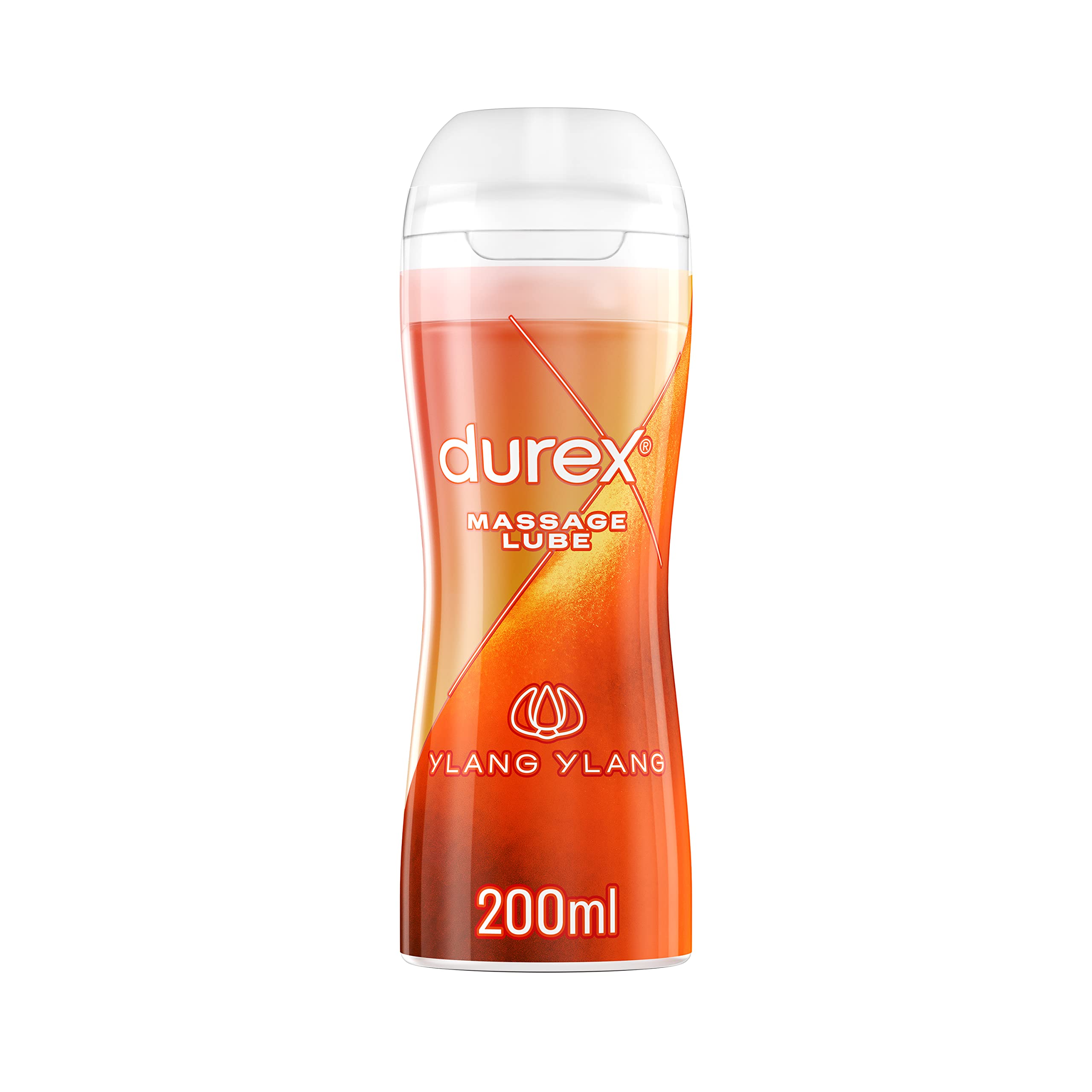 Durex 2-in-1 Ylang Ylang Massage & Water-Based Lube, 200 ml, Sensual Aromatherapy, Smooth Silky, Ideal for Couples, Long-Lasting, Non-Sticky, Skin-Friendly, Easy Clean โ image 1