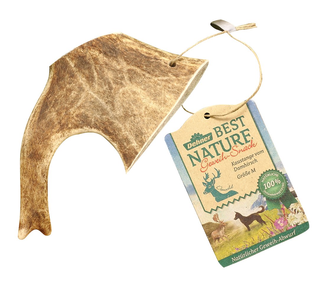Dehner Best Nature Dog Snacks Kaustange Antlers by Deer Design, M