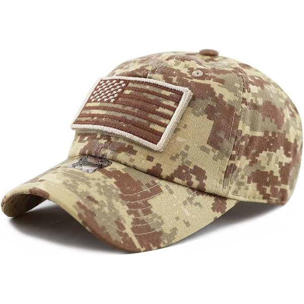 KYS U.S. Army Digi Camo Cap with Flag Brim Qcap549 at Amazon