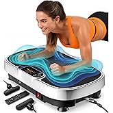 Renoj 3D Whole Body Vibration Plate Exercise Machine, Home Gym Equipment | Whole Body Shake Plate for Lymphatic Drainage and Muscle Recovery, Bluetooth Speaker, LED Display, Home Gym Fitness Equipment