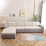NeColorLife Velvet Sectional Sofa Cover Universal
